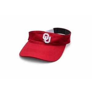 Nike Oklahoma Sooners Dri-FIT Visor Hat Crimson Red OU Embroidered NCAA